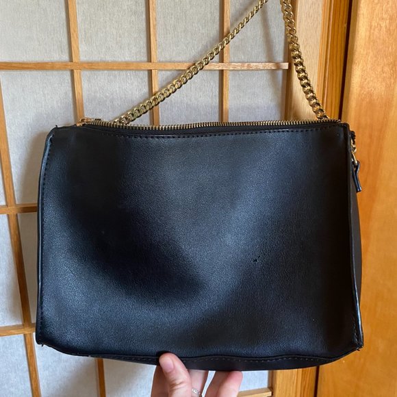 ZARA WOMAN SS17 BLACK ENVELOPE EMBROIDERED insect clutch - Picture 3 of 4